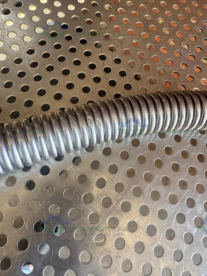 Used Stainless Steel Bellows Flexible Vacuum Hose 36" w/ KF 16/10 Fitting