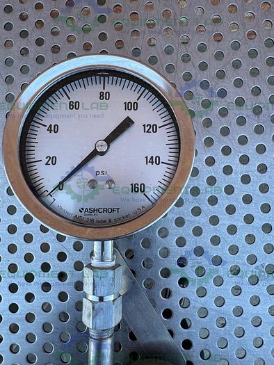 Used Ashcroft Pressure Gauge 0 - 160 PSI w/ 1/2" Threaded Fitting