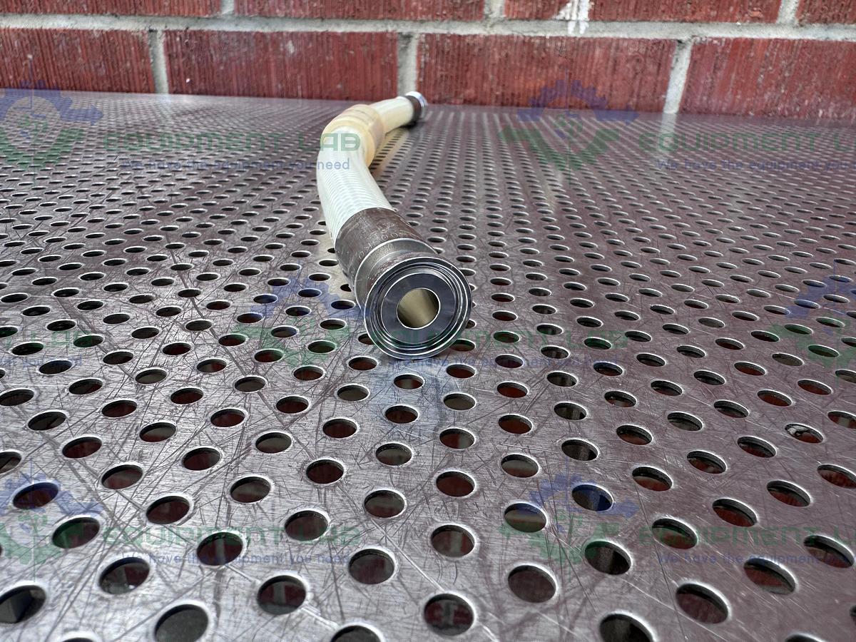 Used Saint Gobain SBP 0500 Pure Fit 18" Hose w/ 1/2" Sanitary Fitting