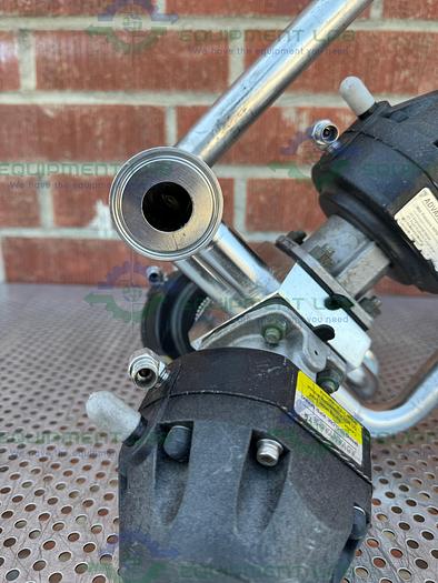 Used 3 ITT Pure Flo Advantage 4 - Way Diaphragm Valve w/ 1" Sanitary Fitting