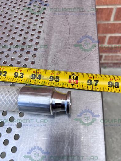 Used Saint Gobain SBP 0750 Pure Fit 96" Hose w/ 3/4" to 1 1/2" Sanitary Fitting 90PSI