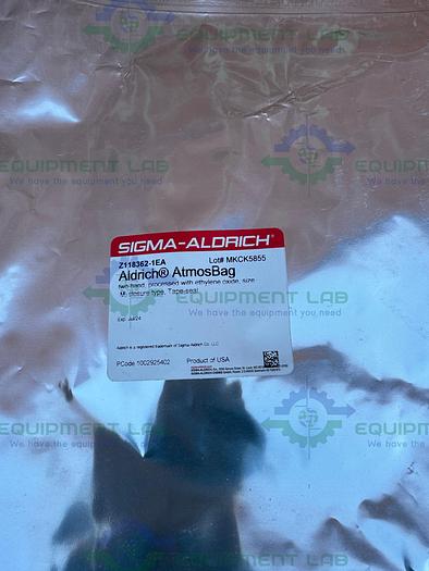 Used Lot of 2 - Sigma Aldrich  Z118362-1EA Two Hand AtmosBag Size M w/ Ethylene Oxide
