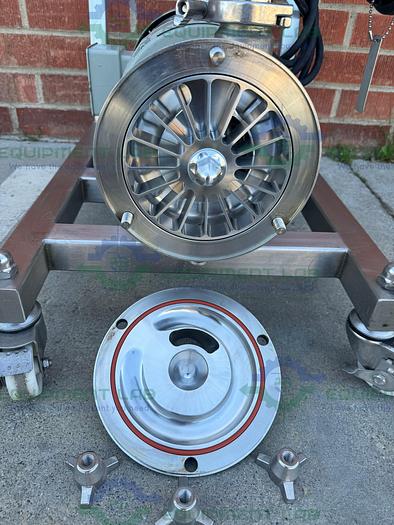 Used Fristam FZX2150 Centrifugal Pump Skid w/ Baldor Reliance 7.5 HP Motor 208/460V