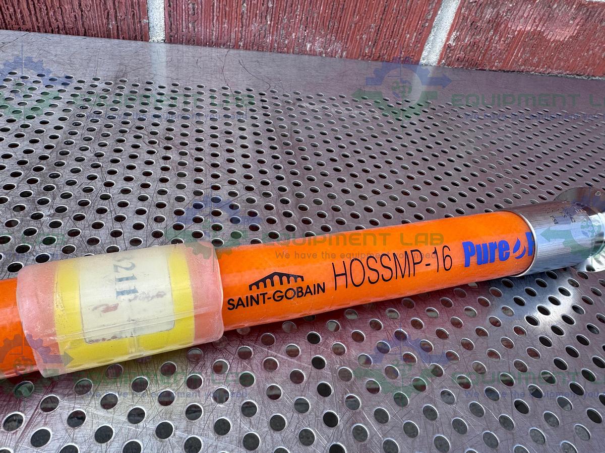 Used Saint Gobain HOSSMP-16 Pure Fit 36" Hose w/ 1" Sanitary Fitting 125PSI at 20°C