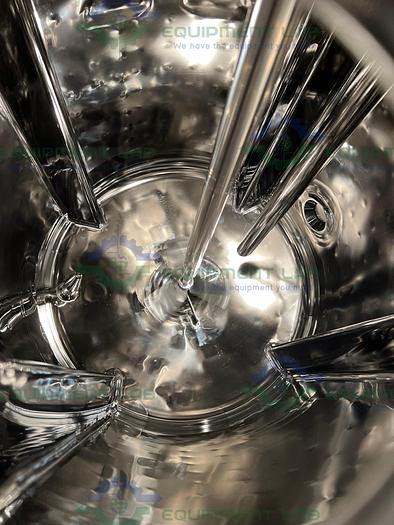 Used Precision 250 Liter Stainless Steel Jacketed Reactor 100 PSI w/ Top Mixer 1/2 HP