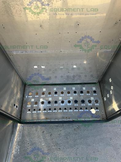 Used Unbranded Stainless Steel Industrial Control Panel Enclosure 12.5" x 24" x 50"