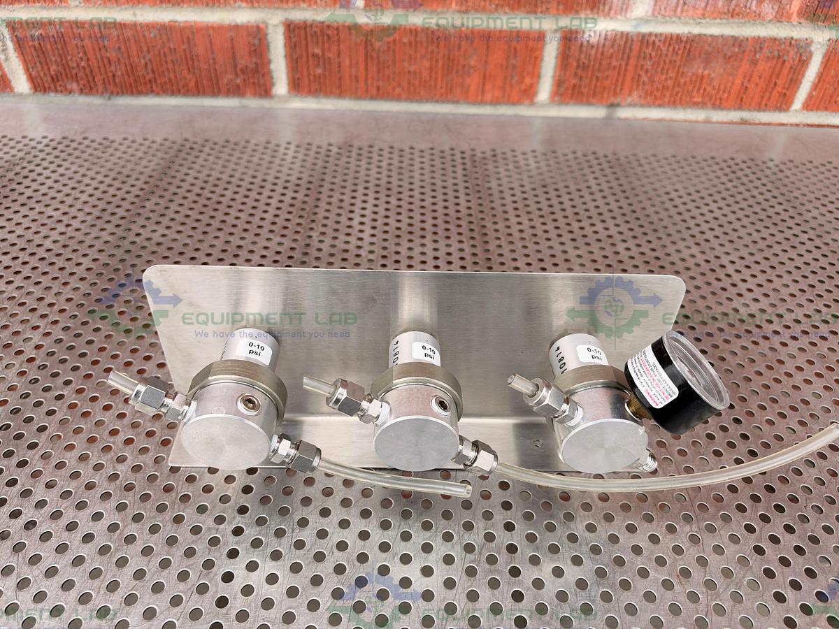 Used Lot of 3 - Porter 8310 Pressure Regulator w/ Ashcroft 15 PSI Gauge