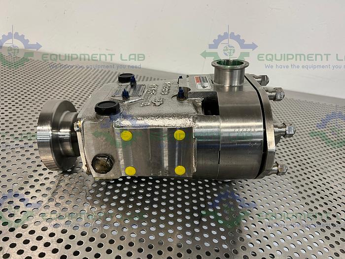Used Waukesha Cherry Burrell  0187UL Rotary Lobe Pump w/ Stainless 1.5 HP Motor