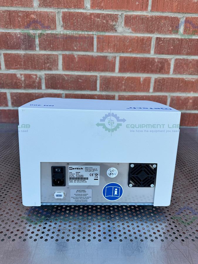 Used Retsch MM 400 Bench Top Mill Mixer w/ 2 10mL Mixer Jar Mills 100-240V