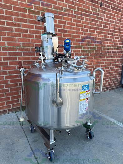 Used DCI  500 Liter Stainless Steel Jacketed Reactor 45 PSI w/ 0.5 HP Mixer