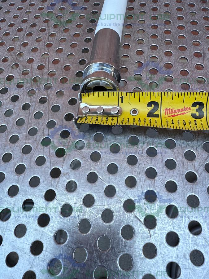 Used Unbranded 10" Flexible Silicone Hose with/ 1/2" Sanitary Fitting