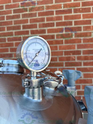 Used DCI 250 Liter Stainless Steel Jacketed Reactor 45 PSI w/ Bottom 0.5 HP Mixer