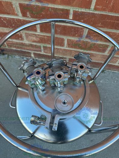 Used Alloy Products 10 Liter Stainless Steel Process / Pressure Vessel 40 PSI