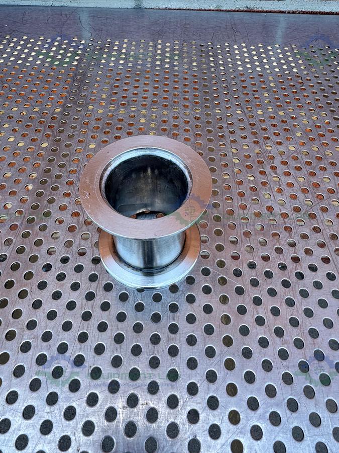 Used Stainless Steel KF 40 Nipple Vacuum Fitting 3" Length