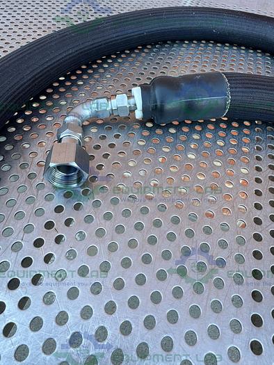 Used Huber Insulated Flexible Chiller Hose 72" w/ Quick Release Fitting, Valve