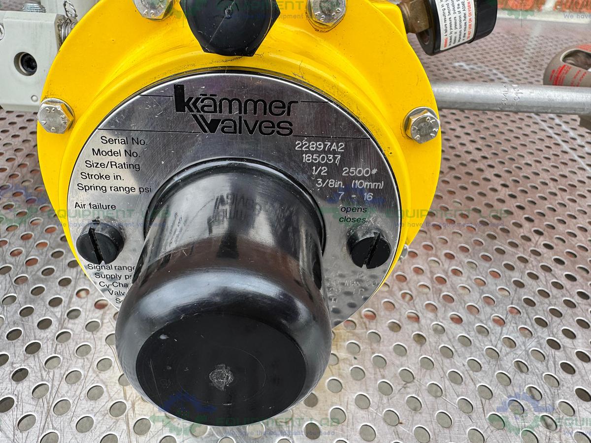 Used Kammer Valves 185037 Pneumatic Valve w/ ABB TEIP 11 I/P-Umformer/Converter