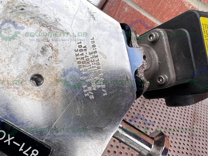 Used 5 ITT Advantage  Stainless Steel Diaphragm Valves w/ Valve Positioner