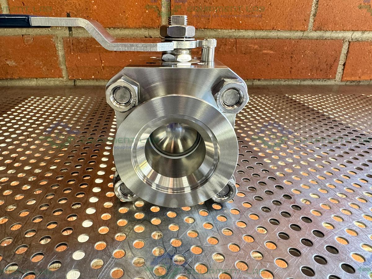 Ancorp E4200-QF50-BR803EP-P6022 High Vacuum Manual Ball Valve w/ KF 50 Fitting