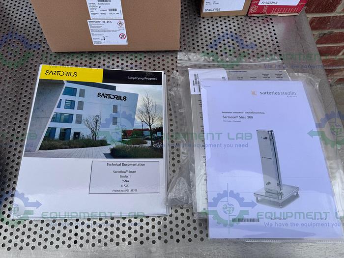 Used Sartorius SartoFlow Smart Crossflow Filtration Systems w/ Pump, Scale + more