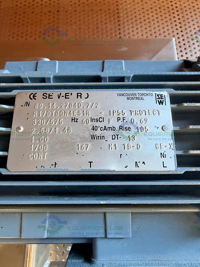 Used Idex / Johnson Pump SLBS/0081 Rotary Lobe Pump w/ SEW Motor 1700 RPM