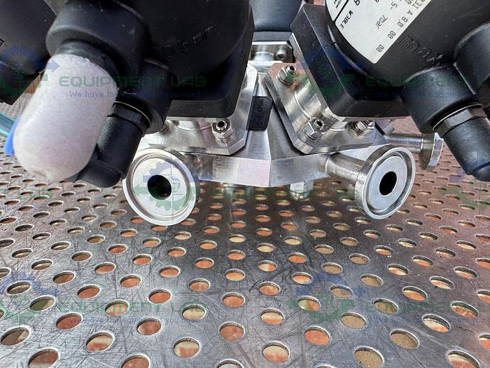 Used Lot of 8 - Burkert 2031 A 8.0 00 00 0000 9-Way Pneumatic Solenoid Valve