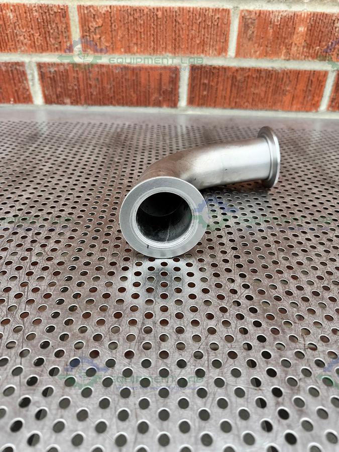 Used Stainless Steel KF 50  Elbow Nipple Vacuum Fitting