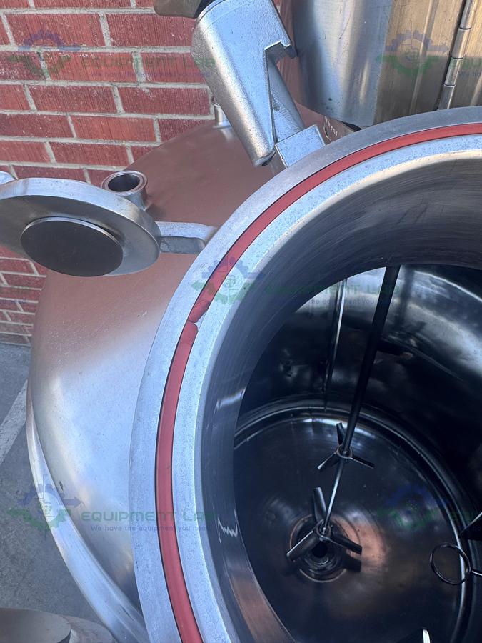 Used Precision Stainless 600 Liter Stainless Steel Jacketed Reactor 50 PSI