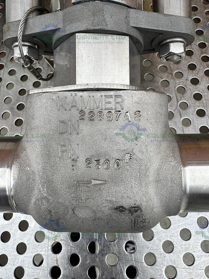 Used Kammer Valves 185037 Pneumatic Valve w/ ABB TEIP 11 I/P-Umformer/Converter