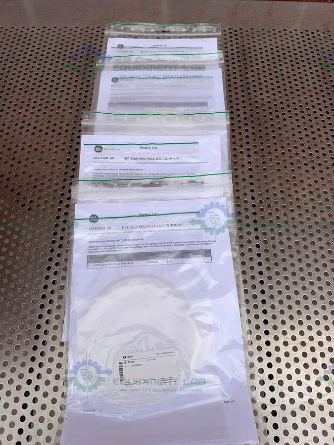 Lot of 2 - Cytiva / GE / Pharmacia 18111300 NET 23um End Piece BPG 140 PP