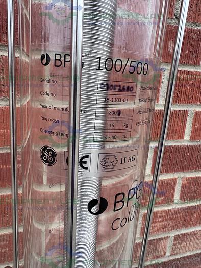 Used Cytiva / GE / Pharmacia BPG 100 / 500 Chromatography Column 4L