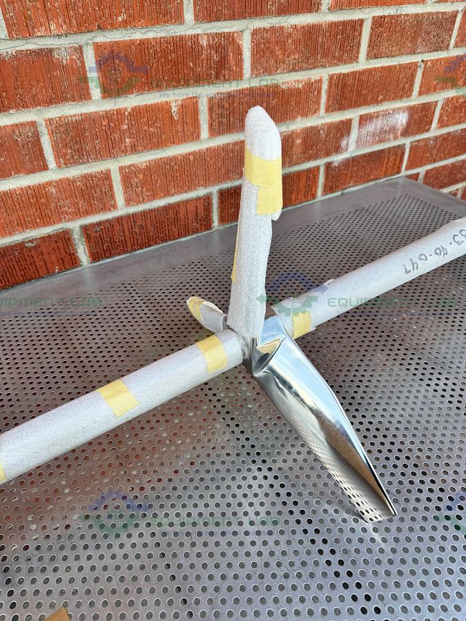 SPX Stainless Steel Mixing Tank Impeller 100" x 14" x 1.5" w/ Flange Fitting