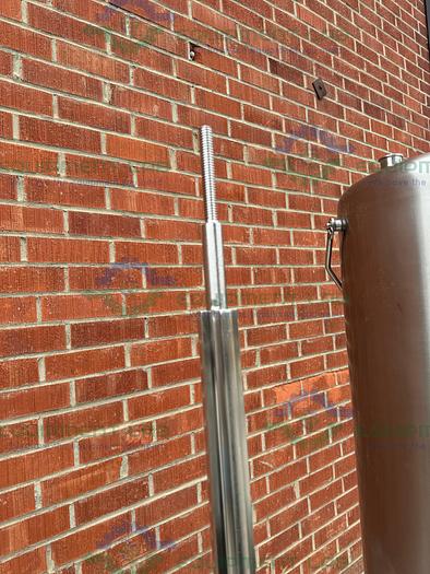 Used 2 Allegheny Stainless Steel Stack Disk Filter Housing 150 FV/PSIG on Casters