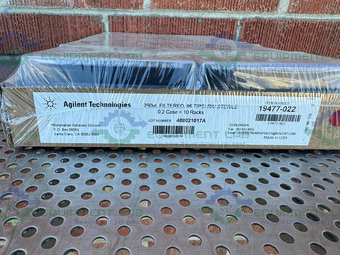 20 Racks - Agilent 19477-022 Filtered Pipette Tips 250uL Compatible w Bravo 96LT