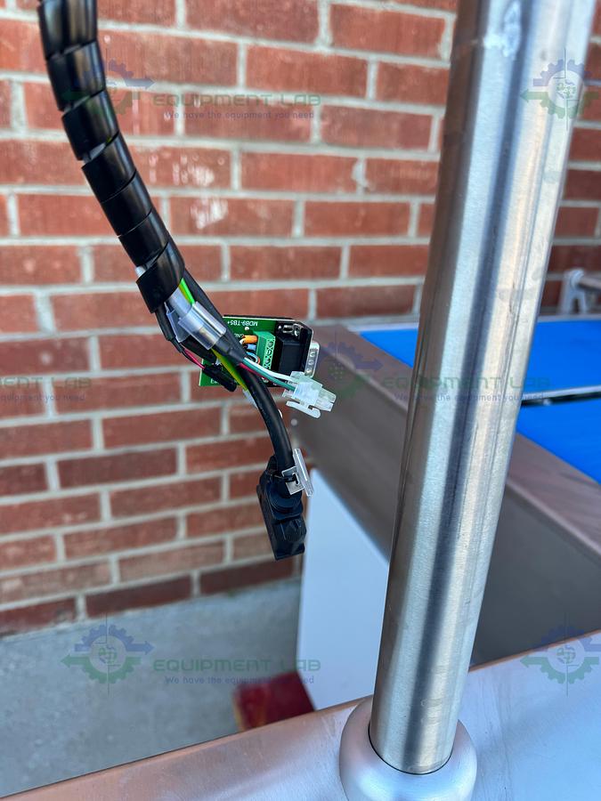 Used Redemac Stainless Steel Dual Conveyor Packaging Machine w/ Optel PharmaProof