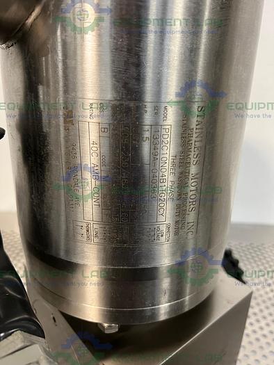 Used Waukesha Cherry Burrell  0187UL Rotary Lobe Pump w/ Stainless 1.5 HP Motor