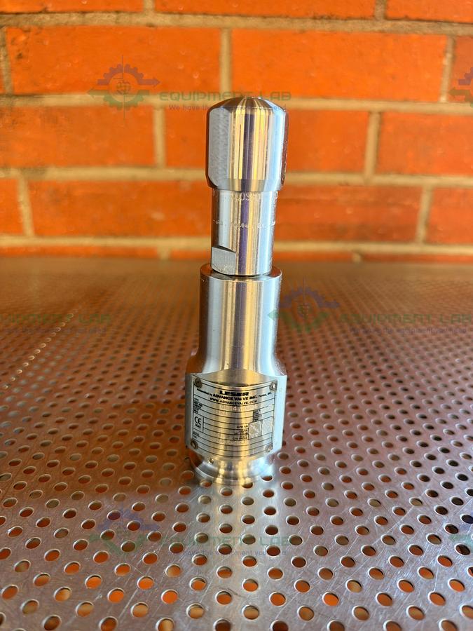 Used Leser 4814.7684 Spring Loaded Sanitary Safety Relief Valve w/1" Sanitary Fitting