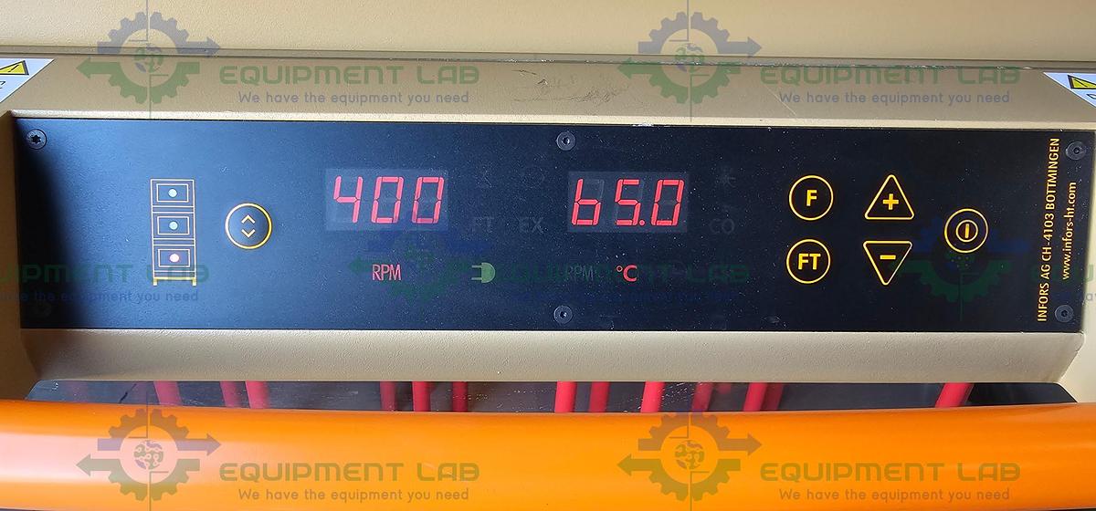 Used Infors HT Multitron Double Stacked CO2 Humidity Incubator Shaker 65°C MFG: 21