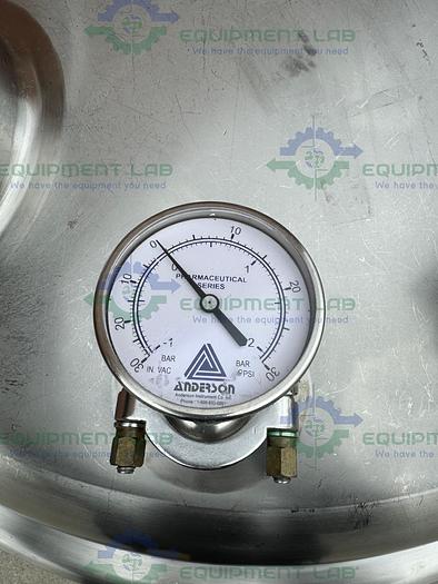 Used Precision Stainless 600 Liter Stainless Steel Jacketed Reactor 45 PSI