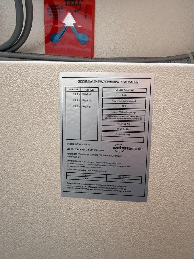 Used Weiss Technik Endurance ENDH1500/70 Environmental Chamber +180C to -70C Humidity