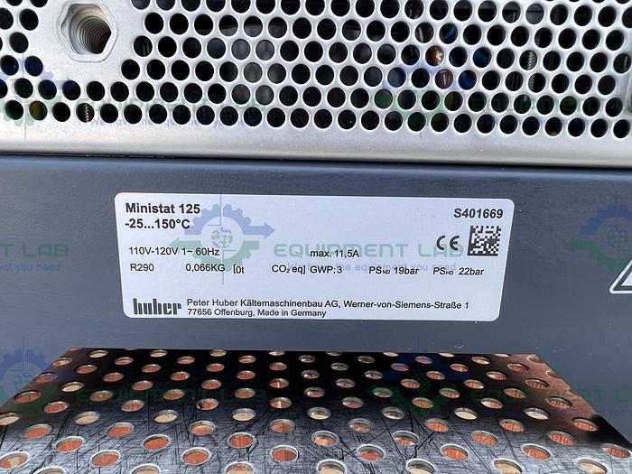 Used Huber  Ministat 125 Refrigerated /Heated Circulating Bath -25 to 150°C