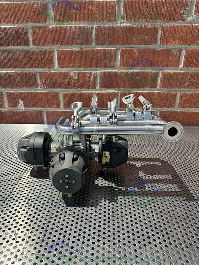 Used 4 ITT Pure Flo Advantage Stainless Steel Diaphragm Valve w/ 1" Sanitary Fitting