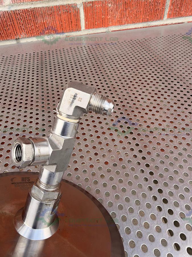 Used HFS EXA-LID-6-NPT0102 Stainless Steel Spray Ball w/ 6" Sanitary Fitting