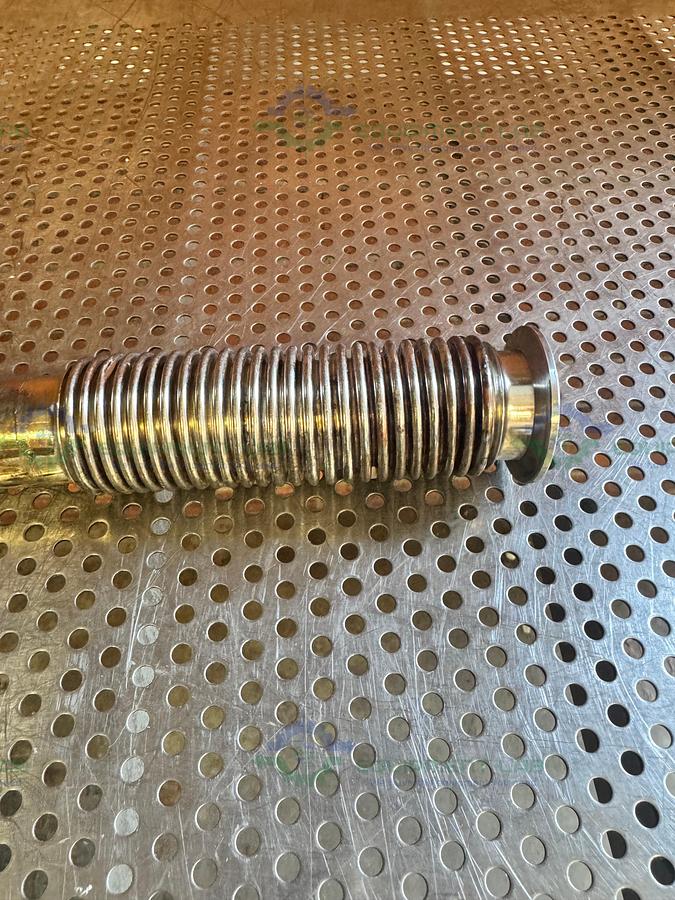 Used Stainless Steel KF40 Vacuum Bellow with 90 Degree Elbow
