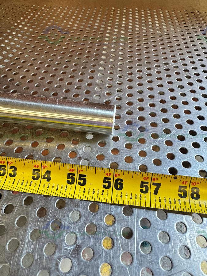 Used 56" Stainless Steel Mixing Shaft 1" Diameter w/ 13" Impeller
