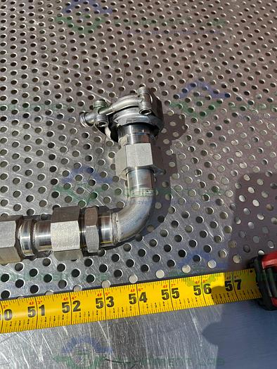 Used Huber  Insulated Chiller Hose 54" w/ Dixon FS-V8F8-SS 1" Quick Disconnect