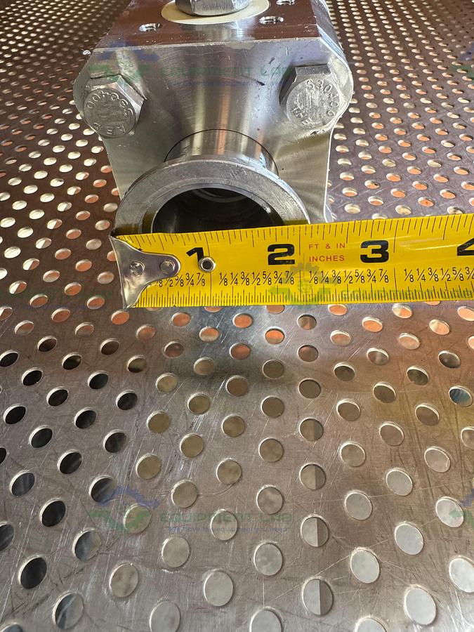 Used A&N Corporation Stainless Steel Ball Valve w/ KF40 Vacuum Fitting
