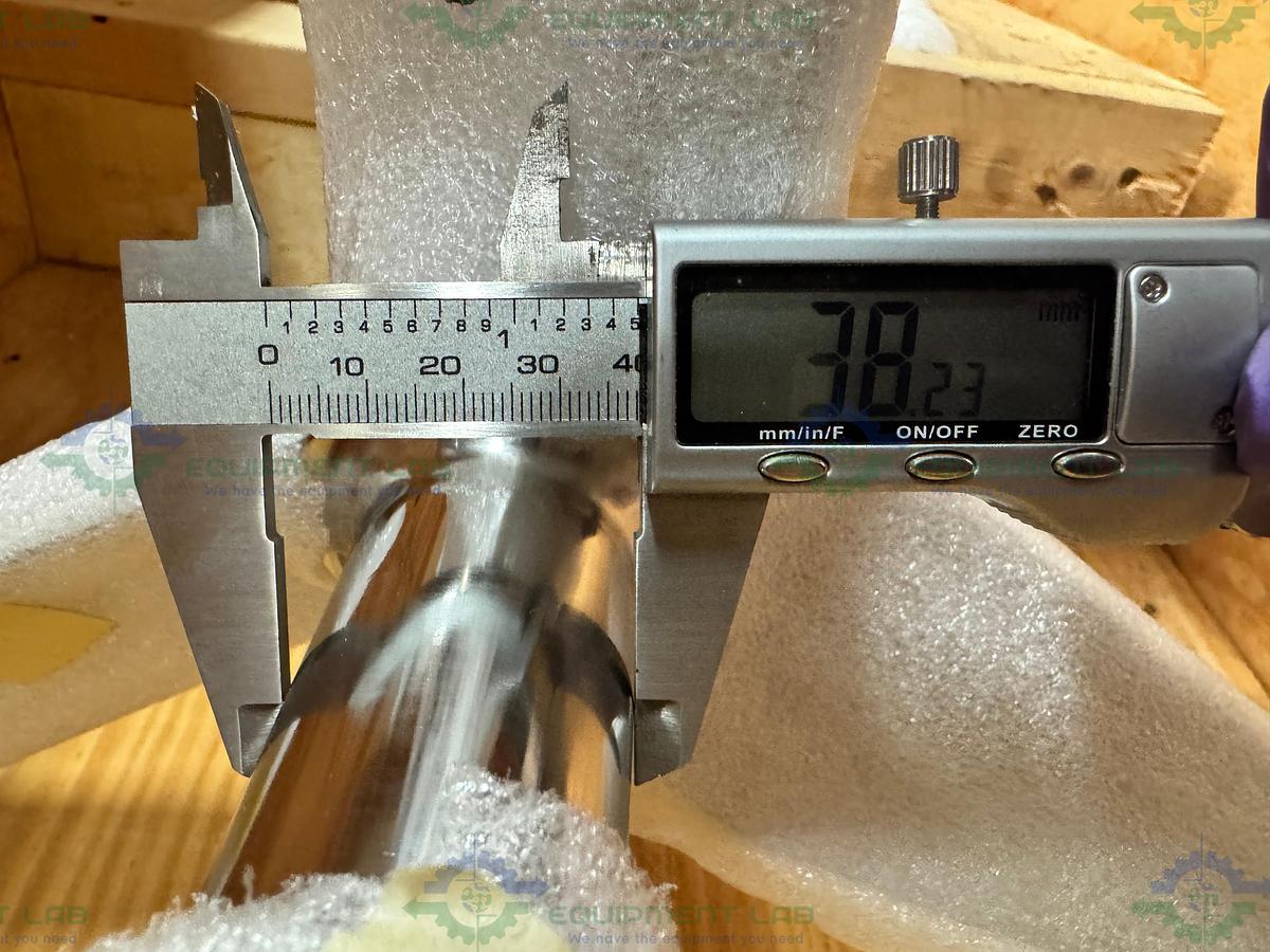 SPX Stainless Steel Mixing Tank Impeller 100" x 14" x 1.5" w/ Flange Fitting