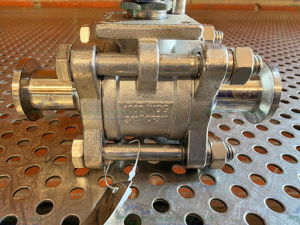 Used King Lai 316 Stainless Steel Ball Valve -40-150C w/ KF 16/10 Vacuum Fitting