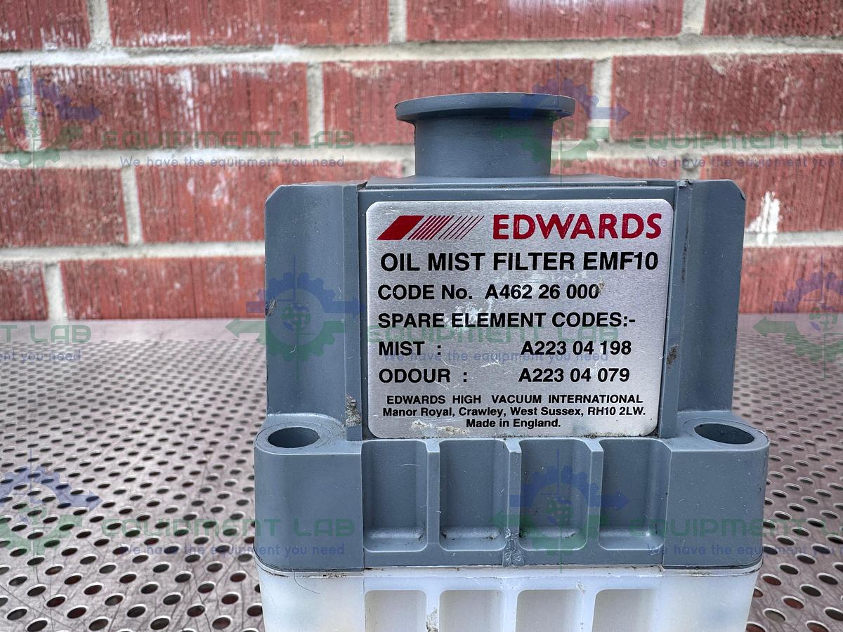 Used Edwards EMF10 Oil Mist Filter Exhaust for Vacuum Pumps