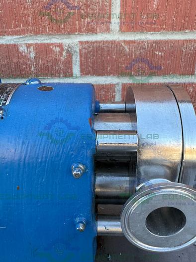 Used Tri Clover PRRED3 Rotary Lobe Pump w/ 1 HP Motor, 1" Sanitary Fitting